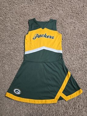 NFL Green Bay Packers Girls Green and Gold Cheer Dress